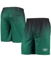 Men's Green, Black New York Jets Pixel Gradient Training Shorts