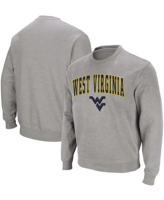 Colosseum Men's West Virginia Mountaineers Arch and Logo Crew Neck Sweatshirt