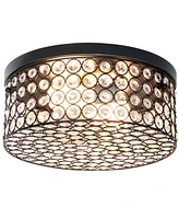 Lalia Home Glam 2 Light Round Flush Mount