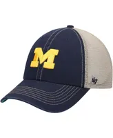 Men's Navy Michigan Wolverines Trawler Trucker Snapback Hat