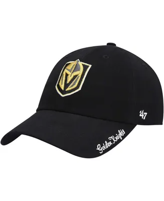 Women's Black Vegas Golden Knights Team Miata Clean Up Adjustable Hat