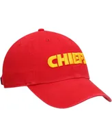 Men's Red Kansas City Chiefs Clean Up Script Adjustable Hat