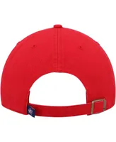 Men's Red Columbus Blue Jackets Team Clean Up Adjustable Hat