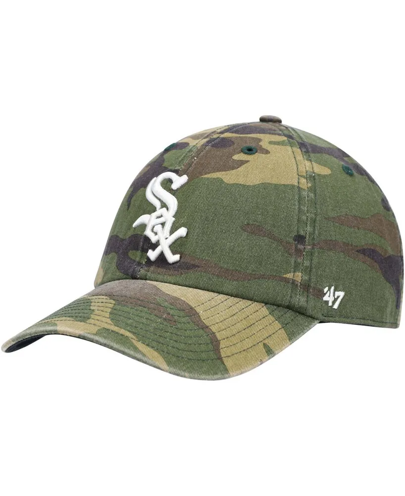 47 Brand Men's Camo Chicago White Sox Team Clean Up Adjustable Hat