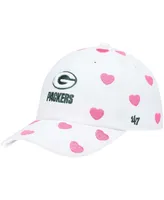 Little Girls White Green Bay Packers Surprise Clean Up Adjustable Hat