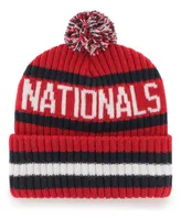 Men's Red Washington Nationals Bering Cuffed Knit Hat with Pom