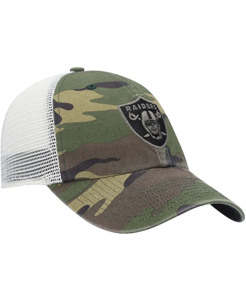 Men's Camo Las Vegas Raiders Branson Mvp Trucker Snapback Hat