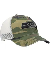 Men's Camo Seattle Seahawks Branson Mvp Trucker Snapback Hat