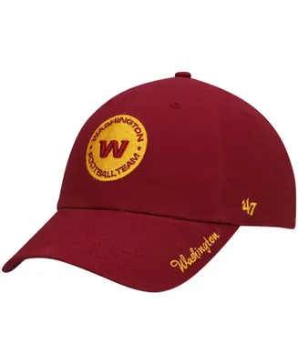Women's Burgundy Washington Football Team Miata Clean Up Primary Adjustable Hat