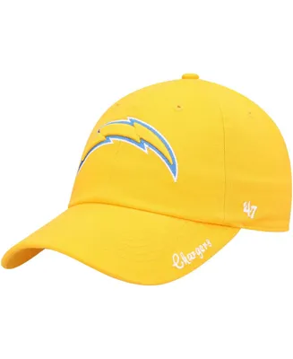 Women's Gold-Tone Los Angeles Chargers Miata Clean Up Secondary Logo Adjustable Hat - Gold