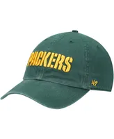 Men's Green Green Bay Packers Clean Up Script Adjustable Hat