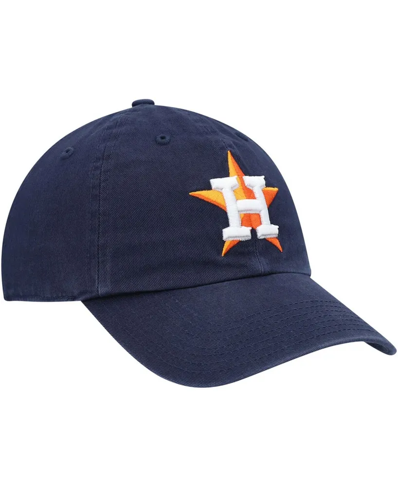 Boys Navy Houston Astros Team Logo Clean Up Adjustable Hat