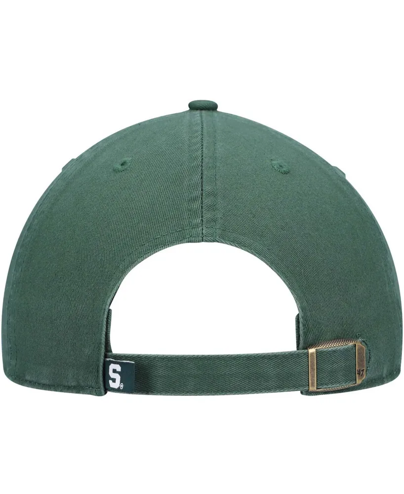 Men's Green Michigan State Spartans Clean Up Logo Adjustable Hat
