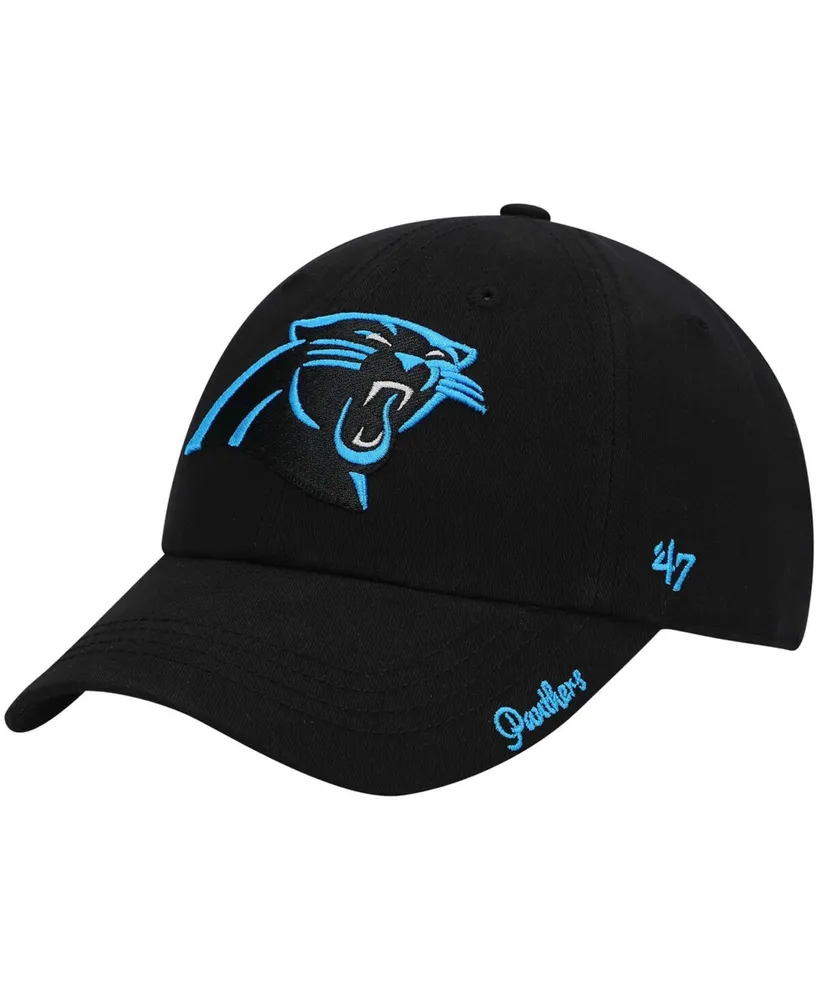 Women's Black Carolina Panthers Miata Clean Up Secondary Adjustable Hat