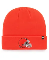 Men's Orange Cleveland Browns Primary Basic Cuffed Knit Hat