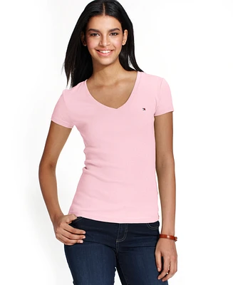 Tommy Hilfiger Women's V-Neck T-Shirt, Created for Macy's