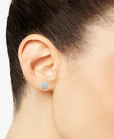 Aquamarine Stud Earrings (3/4 ct. t.w.) in Sterling Silver (Also in Opal)