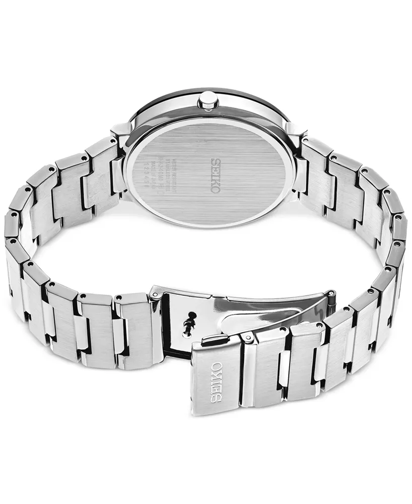 Seiko Men's Essentials Stainless Steel Bracelet Watch 41mm