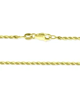 Giani Bernini Rope Link 18" Chain Necklace in 18k Gold-Plated Sterling Silver, Created for Macy's