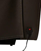 Jabarr -Pc. Beyond Leather Theater Seating with Consoles