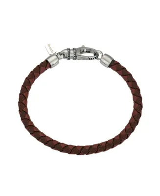 Men's Stainless Steel Leather Bracelet