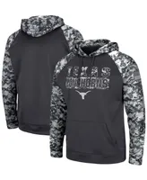 Men's Charcoal Texas Longhorns Oht Military-Inspired Appreciation Digital Camo Pullover Hoodie