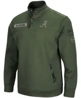 Men's Olive Alabama Crimson Tide Oht Military-Inspired Appreciation Digit Quarter-Snap Jacket