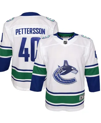 Big Boys and Girls Elias Pettersson White Vancouver Canucks 2019/20 Away Premier Player Jersey