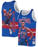 Men's Dennis Rodman Blue Detroit Pistons Hardwood Classics Player Tank Top