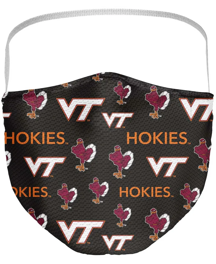 Multi Adult Virginia Tech Hokies All Over Logo Face Covering 3-Pack