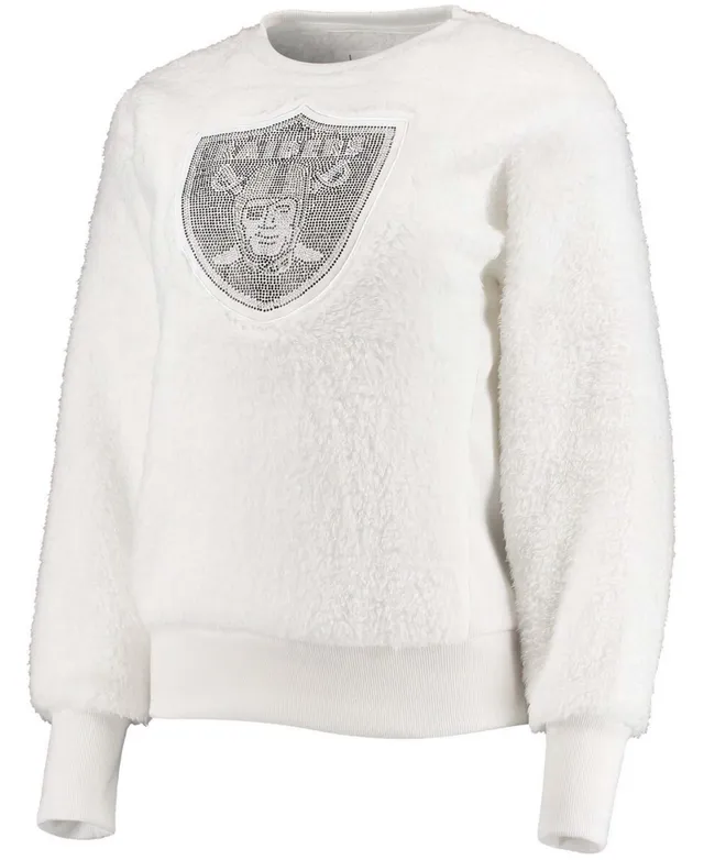 Touch Women's White Seattle Seahawks Milestone Tracker Pullover Sweatshirt - White