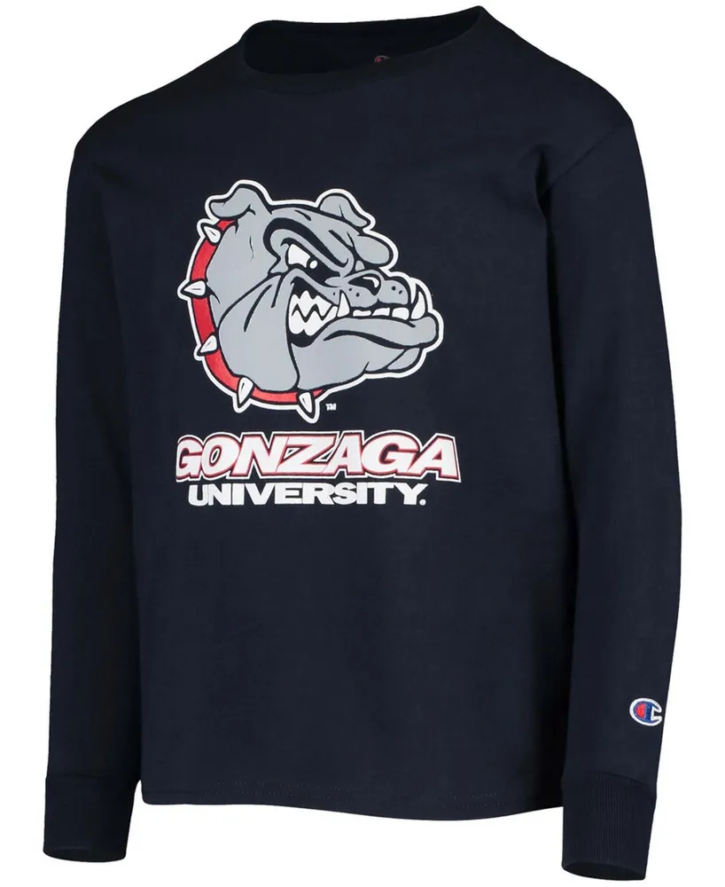 Big Boys and Girls Navy Gonzaga Bulldogs Lockup Long Sleeve T-shirt