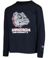 Big Boys and Girls Navy Gonzaga Bulldogs Lockup Long Sleeve T-shirt