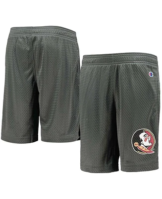 Big Boys and Girls Charcoal Florida State Seminoles Classic Mesh Shorts