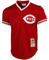 Men's Johnny Bench Red Cincinnati Reds 1983 Authentic Cooperstown Collection Mesh Batting Practice Jersey