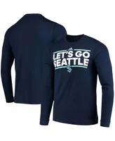 Men's Deep Sea Blue Seattle Kraken Dassler Aeroready Creator Long Sleeve T-shirt