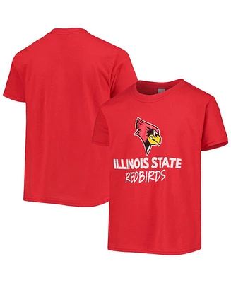 Big Boys and Girls Red Illinois State Redbirds Team T-shirt