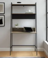 36 inch Metal and Wood Ladder Desk