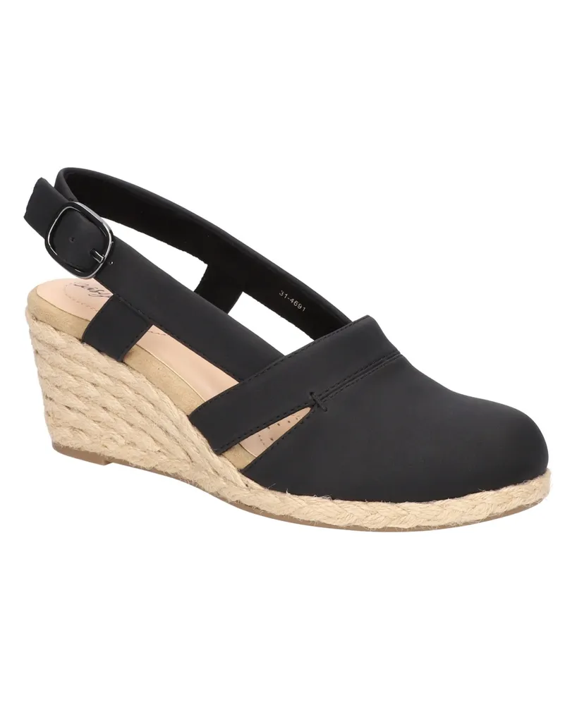 Easy Street Women's Stargaze Espadrille Slingback Wedges