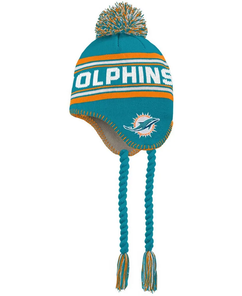 Youth Mitchell & Ness Aqua Miami Dolphins Retrodome Precurved Adjustable Hat