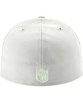 Men's Los Angeles Rams White on Primary Logo 59FIFTY Fitted Hat