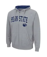 Men's Heathered Gray Penn State Nittany Lions Arch Logo 3.0 Full-Zip Hoodie