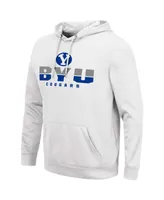 Men's White Byu Cougars Lantern Pullover Hoodie