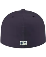 Men's Navy Washington Nationals Logo White 59FIFTY Fitted Hat