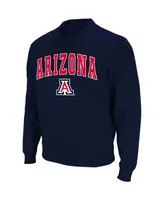 Colosseum Men's Arizona Wildcats Arch and Logo Crew Neck Sweatshirt