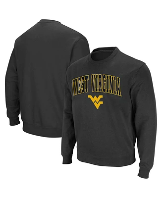 Colosseum Men's West Virginia Mountaineers Arch and Logo Crew Neck Sweatshirt