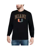 Colosseum Men's Miami Hurricanes Arch & Logo Crew Neck Sweatshirt