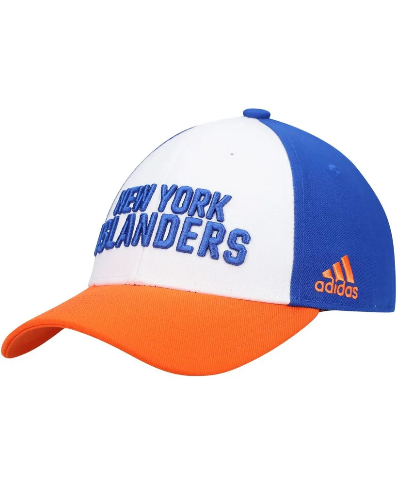 Men's White New York Islanders Locker Room Adjustable Hat