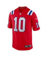 Men's Mac Jones Red New England Patriots Alternate Game Jersey