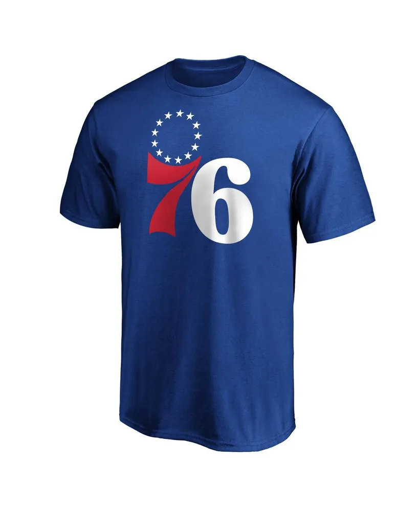 Men's Ben Simmons Royal Philadelphia 76ers Playmaker Name Number Team Logo T-shirt